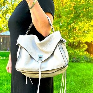 Rebecca Minkoff light Grey shoulder strap leather bag